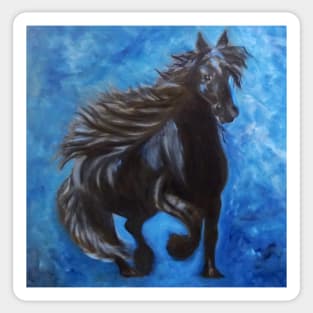 Galloping Stallion Horse Sticker